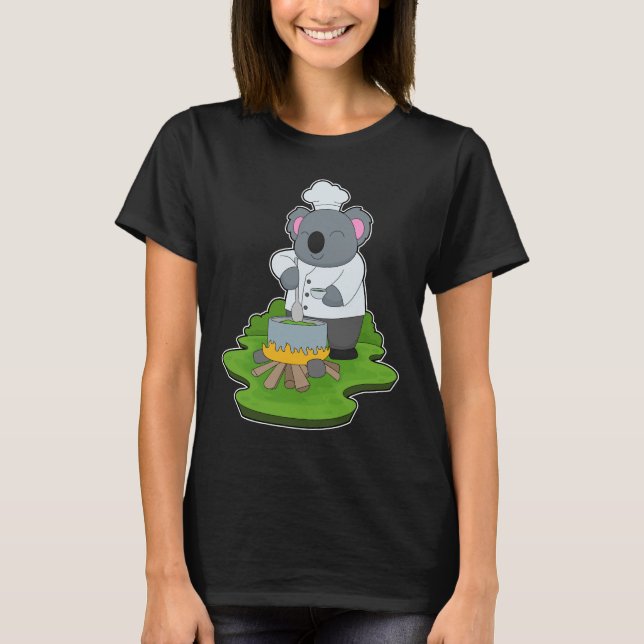 Camiseta Koala Cook Cooking pot Cooking (Frente)