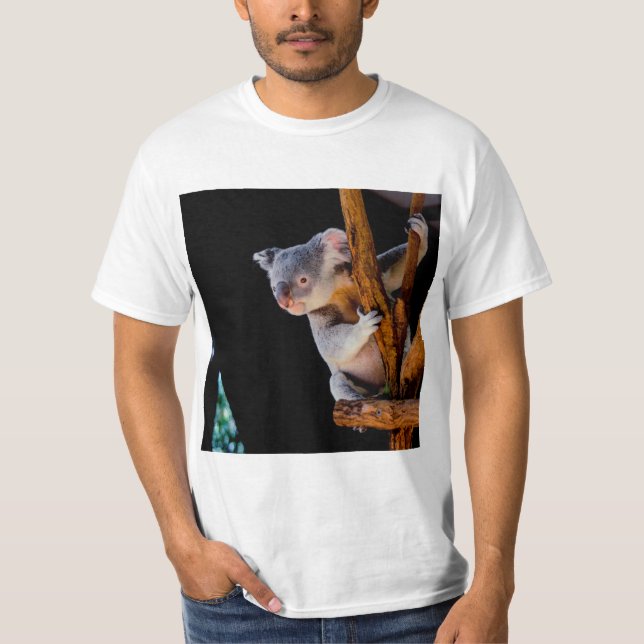 Camiseta Koala Cute na Cinza (Frente)
