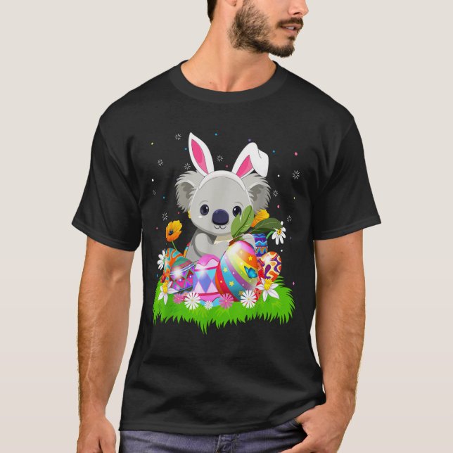 Camiseta Koala Easter Egg Hunt Bunny Ear Koala Easter Sunda (Frente)
