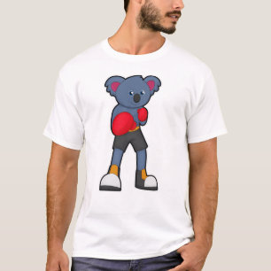 Camiseta Koala em Boxing com luvas "in a box"