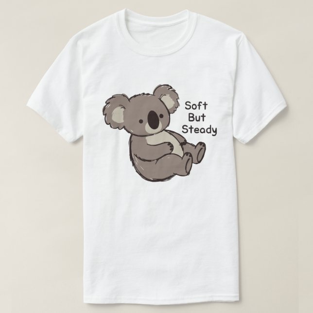 Camiseta Koala Fofo Mas Constante (Frente do Design)