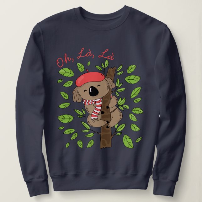 Camiseta Koala Francês (Frente do Design)