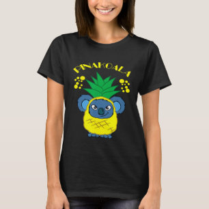 Camiseta Koala Funny Pun - Pinakoala Engraçado E Bonito - K