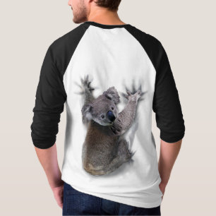 Camiseta Koala Hang No Urso Cóctil Traseiro Da Austrália