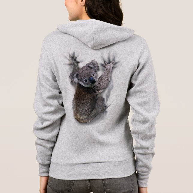 Camiseta Koala Hang No Urso Cóctil Traseiro Da Austrália (Verso)