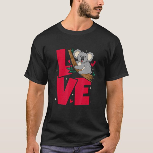 Camiseta Koala Love Cute Koala Animal (Frente)