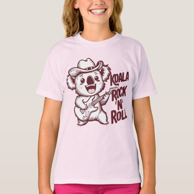 Camiseta Koala Music Rock'n'roll (Frente)