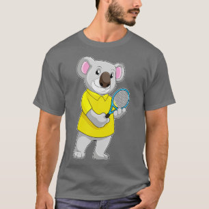Camiseta Koala na Tênis com raquete Tênis