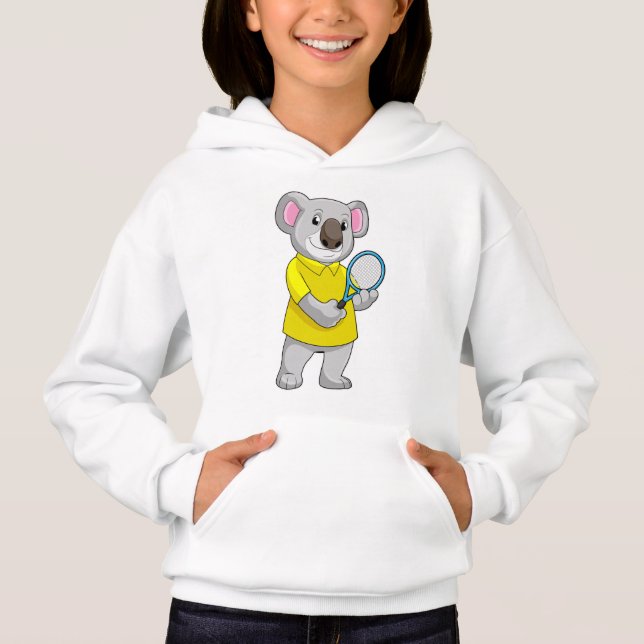 Camiseta Koala na Tênis com raquete Tênis (Frente)