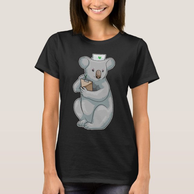 Camiseta Koala Nurse Notepad (Frente)