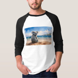 Camiseta Koala observando o oceano
