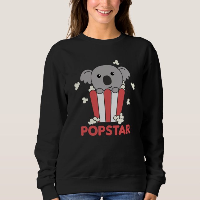 Camiseta Koala Popcorn Pop Star Poppin Funny Koalas (Frente)