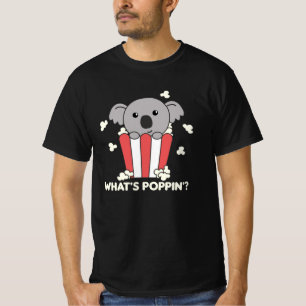 Camiseta Koala Popcorn Whats Poppin Funny Koalas
