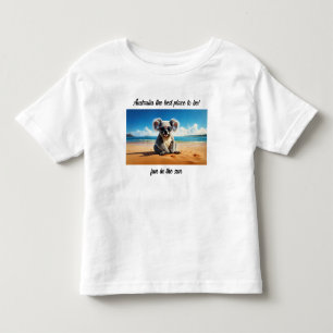 Camiseta Koala praia arenosa Austrália o melhor lugar para