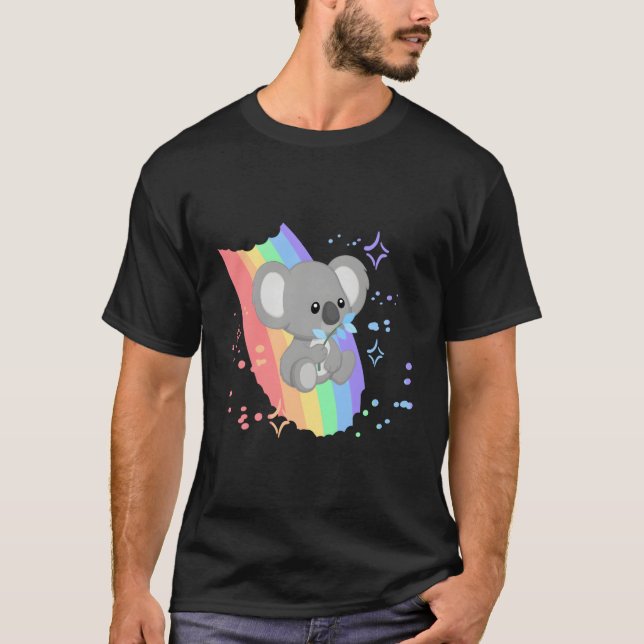 Camiseta Koala Rainbow (Frente)
