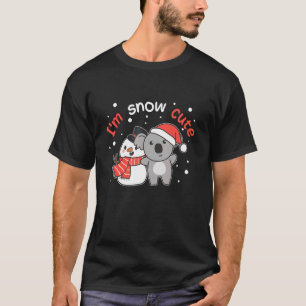 Camiseta Koala, sou Snow Cute Snowman Snowman Pun