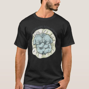 Camiseta Koala urso Koalas Nap Dormindo Pajama Nightg