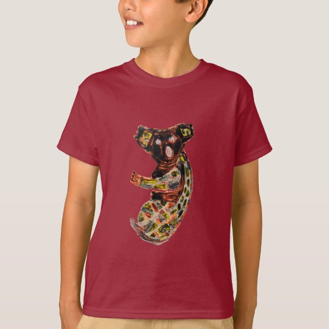 Camiseta Koala Wild Animal Aboriginal Art (Frente)