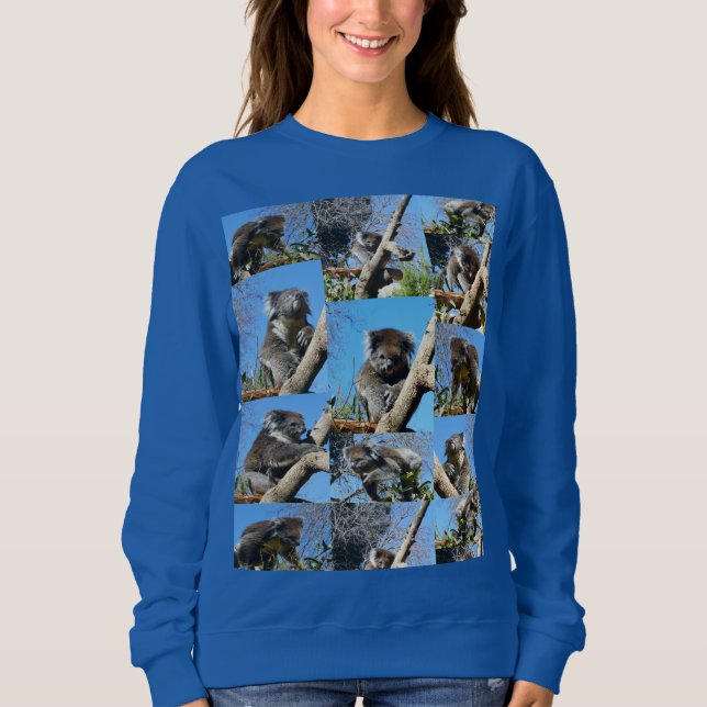 Camiseta "Koala Wonders: Uma Colagem Fotográfica Encantador (Frente)