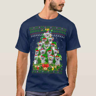 Camiseta Koala Xmas Lighting Papais noeis Koala Ugly Christ