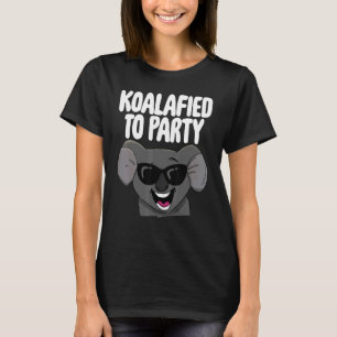 Camiseta Koalafied To Party Women Cute Rindo Koala 1