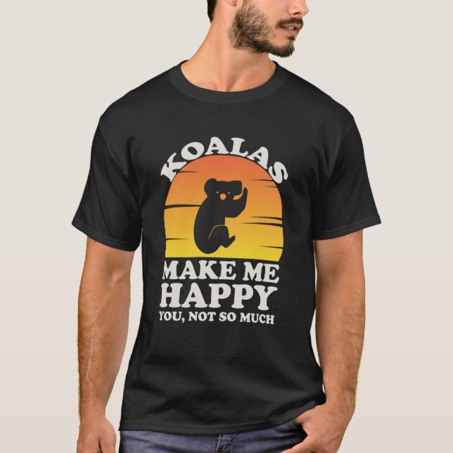 Camiseta Koalas Make Me Happy Koala Clothes Koala (Frente)