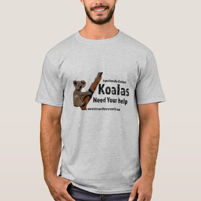 Camiseta Koalas Precisa De Sua Ajuda (Frente)