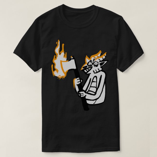 Camiseta Kobold com um machado (Frente do Design)