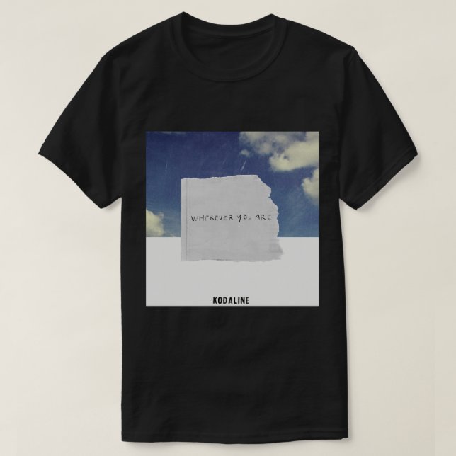 Camiseta Kodaline onde quer que esteja (Frente do Design)