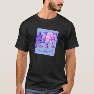 Camiseta Kodiak Ak Galaxy Bear Abstrato Geometry Animal