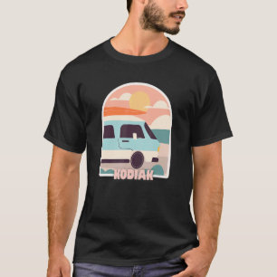 Camiseta Kodiak Beach Retro Pastel Cores Sun e Surfing Van