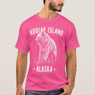 Camiseta Kodiak Island Alaska USA Grizzly Bear Design