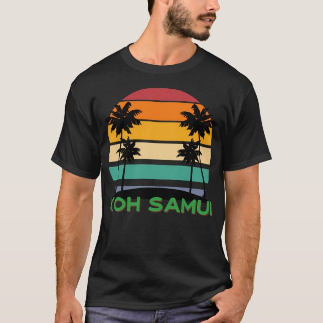 Camiseta Koh Samui Tailândia Retro (Frente)