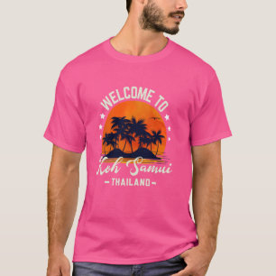 Camiseta Koh Samui Thailand Sunset Beach Palm Trees Paradis