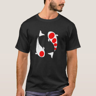 Camiseta Kohaku Koi Fish Lucky Feng Shui Japão Nishikigoi C