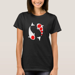 Camiseta Kohaku Koi Fish Lucky Feng Shui Japão Nishikigoi C