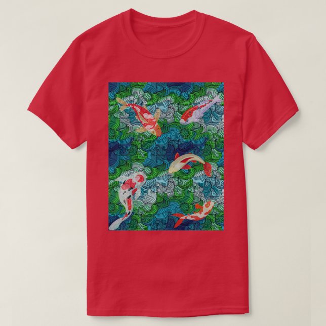 Camiseta Koi (Frente do Design)