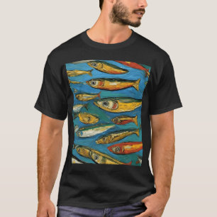 Camiseta Koi ao Quadrado