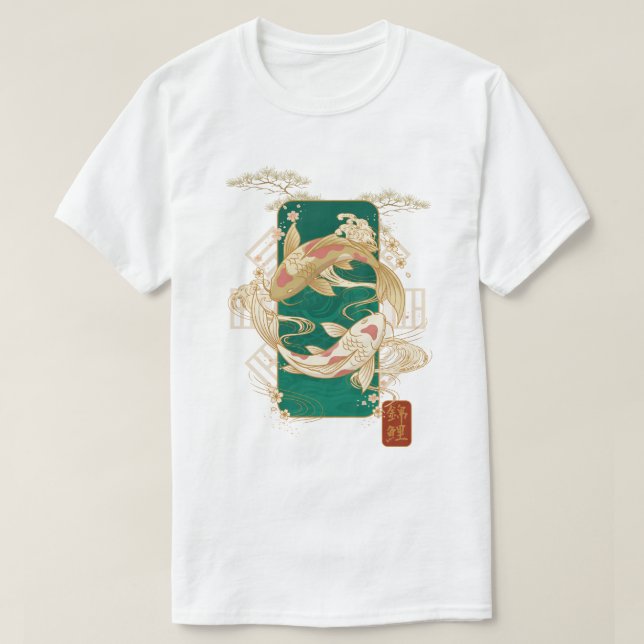 Camiseta Koi Ascension (Frente do Design)
