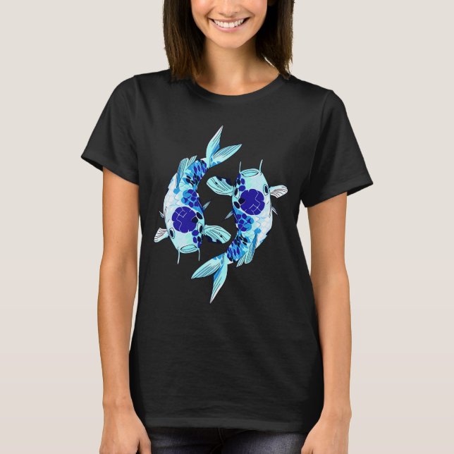 Camiseta Koi Azul (Frente)
