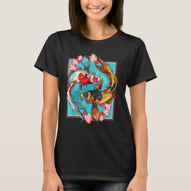 Camiseta Koi Carp Fish Nishikigoi - Cherry estético (Frente)
