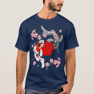 Camiseta Koi Carp Fish Sakura Nishikigoi Fish Cher