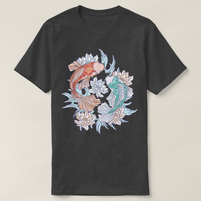 Camiseta Koi Carp Kohaku Japan  (Frente do Design)