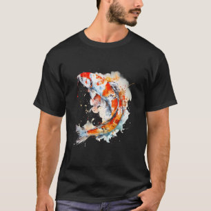 Camiseta Koi Carpa Japonesa Peixe Koi Nishikigoi Japão