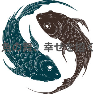 Camiseta Koi-Charm 恋 ャ Equipe de equipe de peixes convida a