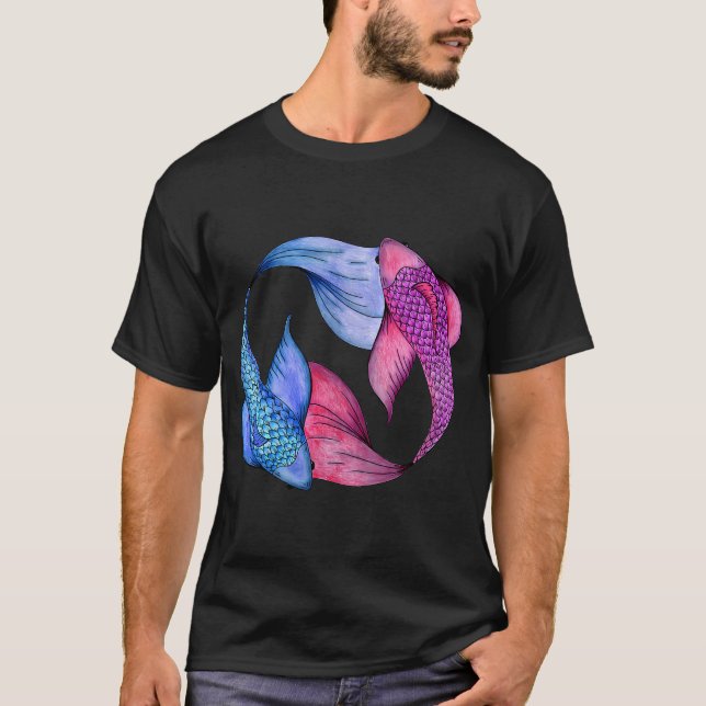 Camiseta Koi Colorido (Frente)