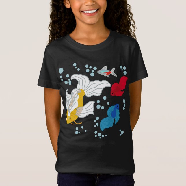 Camiseta Koi e Bettas (Frente)