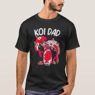 Camiseta Koi Fish Gift For Pai Men Japão Koi Carp Fishes P