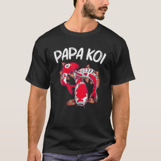 Camiseta Koi Fish Gift For Pai Men Japão Koi Carp Fishes Po