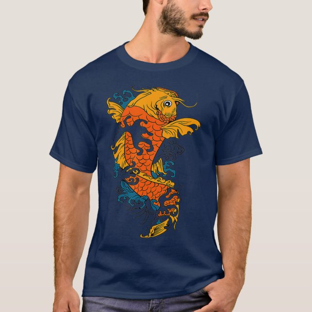 Camiseta Koi Fish Japonês (Frente)
